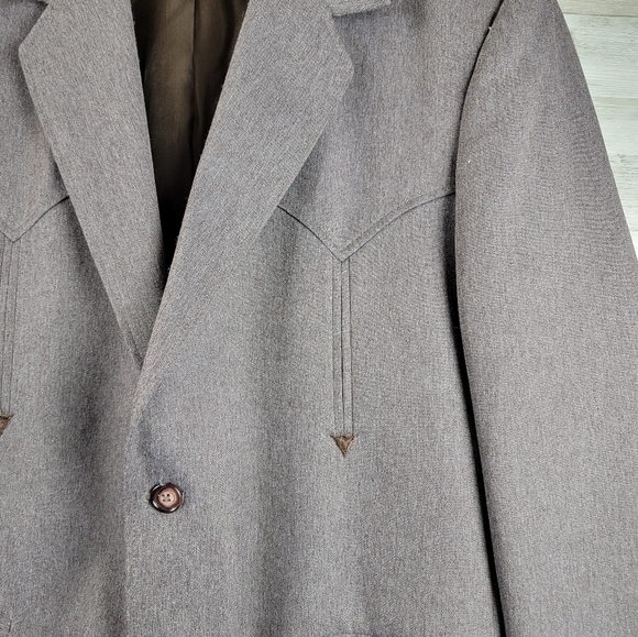 Vintage Circle S Western Sport Coat Mens 42R USA Made - Picture 13 of 15